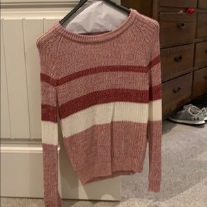 Pink stripe sweater